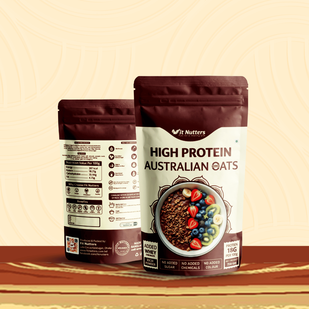 Australian High-Protein Chocolate Rolled Oats – 750g