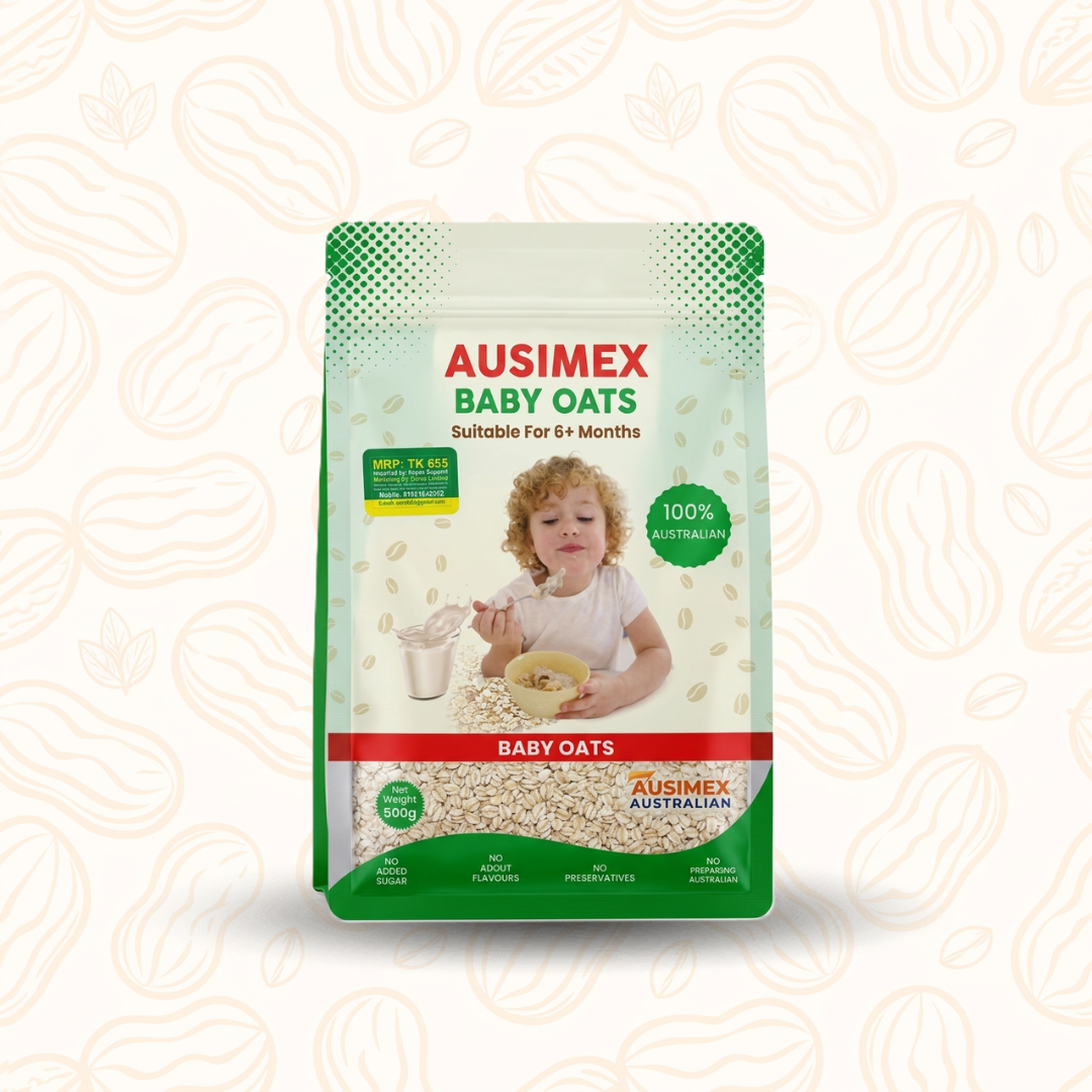Ausimex Baby Oats – 1kg Bundle (2 x 500g Packs) | Organic Baby Cereal from Australia